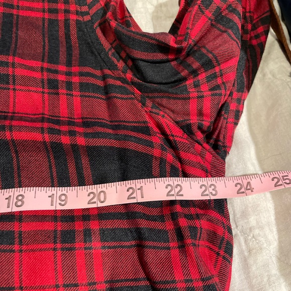 Soft Surroundungs Size 1X red/black plaid dress - Picture 11 of 12